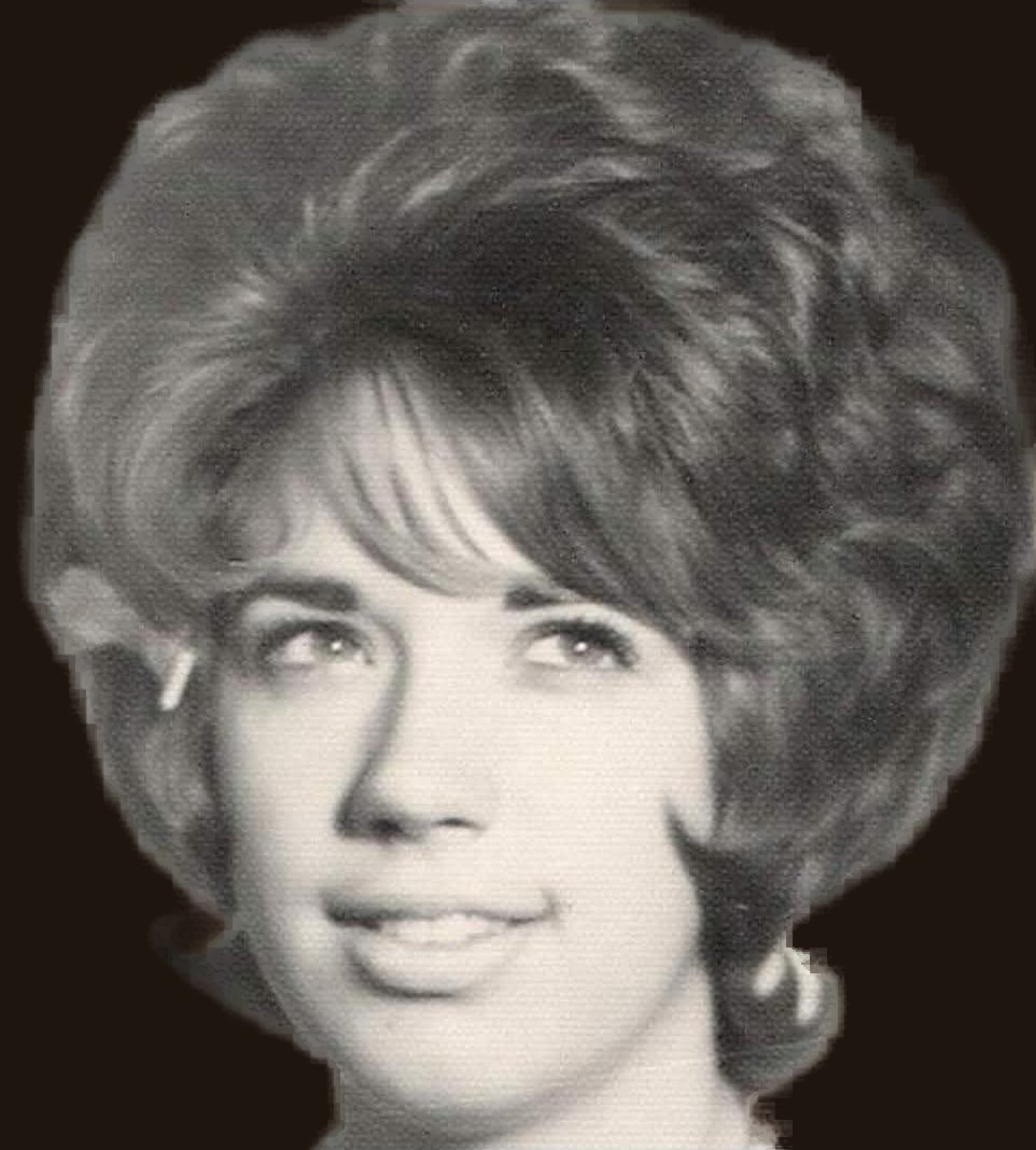 Vintage portrait of Grandma Pat, Eve&rsquo;s grandmother and a hair stylist, with her hair done perfectly.